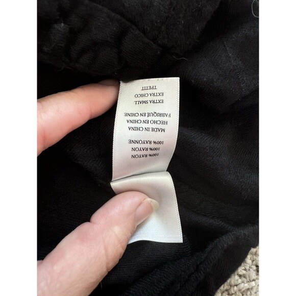 Rails Ellis Black Button Front Long Sleeve Top Shirt Size XS Casual Rayon Soft - Picture 9 of 10